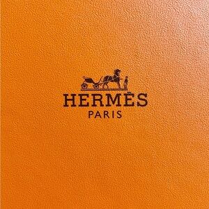 Hermes Orange Scarf